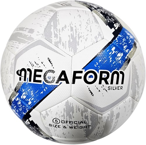 Megaform balón de fútbol Silver 2.0 - Balón de entrenamiento híbrido de material reciclado