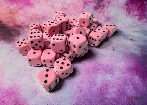 Chessex dados rosa pastel D6 12mm set 36 piezas para juegos-2