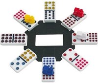 Tactic - Juego de dominó Mexican Train en caja de lata - juego familiar-3