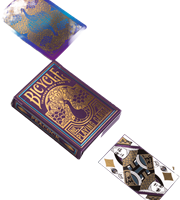 Bicycle cartas premium de juego pavo real - Póker - Acabado Cold-Foil-3