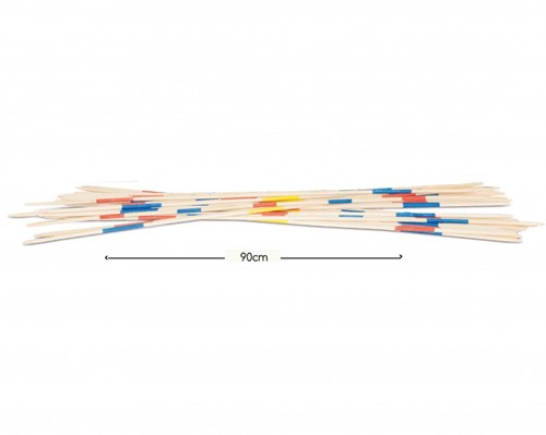 BS Toys Mega Mikado Juego de Madera - Juego de Habilidad de Bambú para Exterior-3