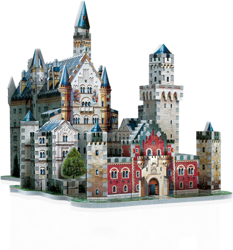 Wrebbit 3D Castillo de Neuschwanstein - Puzzle 3D - 890 piezas-2