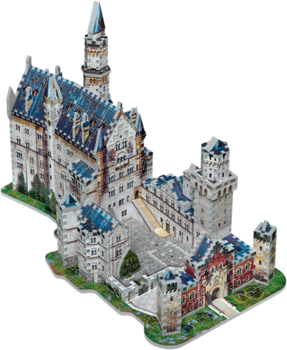 Wrebbit 3D Castillo de Neuschwanstein - Puzzle 3D - 890 piezas-3