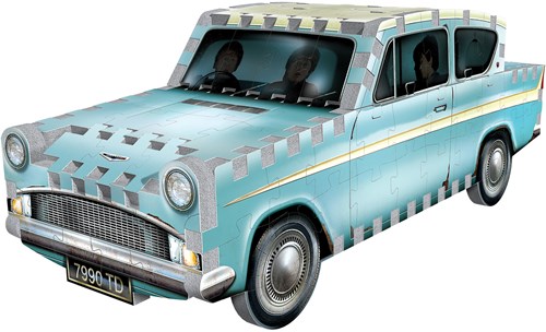 Wrebbit Wrebbit Rompecabezas 3D - Harry Potter volando Ford Anglia (130)-2