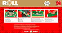 Jumbo alfombrilla de puzzle Puzzle & Roll 1500-3000 piezas fieltro verde-2
