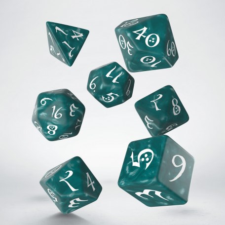Q-Workshop Juego de rol clásico: juego de dados blancos y tormentosos (7)-2