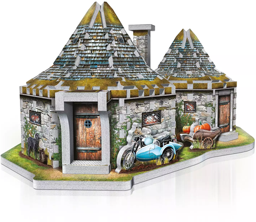 Wrebbit Wrebbit Rompecabezas 3D - La cabaña de Harry Potter Hagrid (270)-2