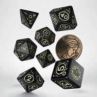 Q-Workshop Set de dados The Witcher - Ciri - De Zireael (7 piezas + moneda)-2