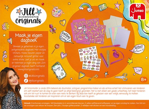 Jumbo set diario creativo Jill Schirnhofer escritura 8 años-2