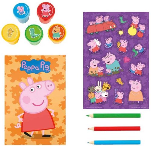 Bambolino Toys Peppa Pig set de sellos juguete creativo con pegatinas-2