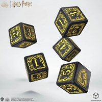 Q-Workshop Harry Potter set de dados Hufflepuff con bolsa - 5 piezas-2