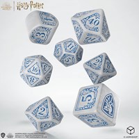 Q-Workshop Harry Potter set de dados Ravenclaw moderno blanco 7 piezas-2