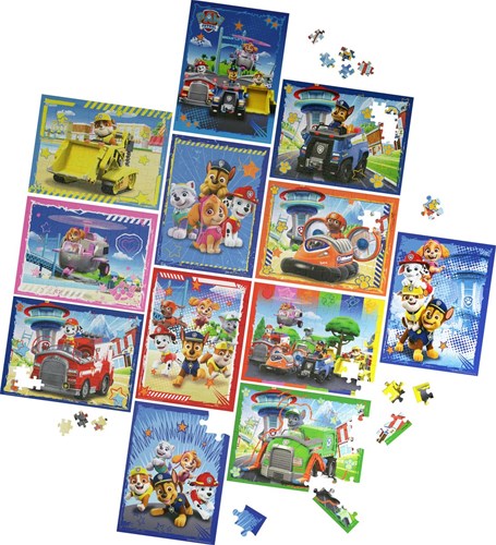 Spin Master set de puzzles Paw Patrol - 12 puzzles de cartón para niños - juguete-3