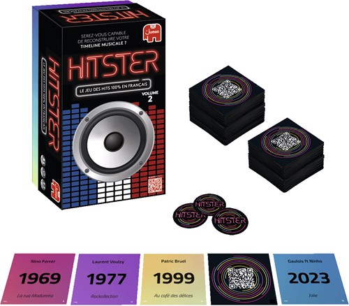 Jumbo Hitster - Juego de mesa musical en francés - Chansons Françaises-3