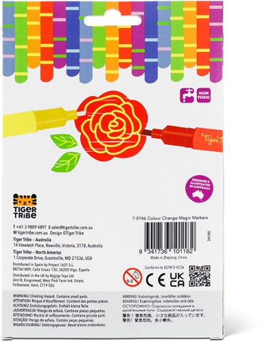 Tiger Tribe rotuladores mágicos que cambian de color para niños-2