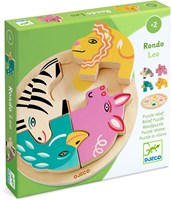 Djeco PUZZLES BOIS - PUZZLES RELIEF Rondo Leo - FSC 100%