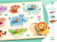Djeco PUZZLES BOIS - PUZZLES GROS BOUTONS Hippo'n'Co - FSC 100%