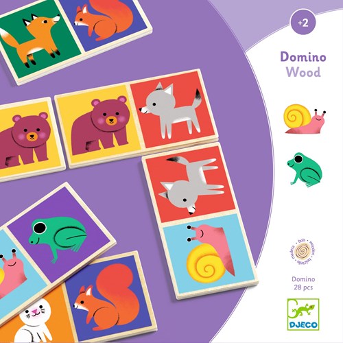 Djeco JEUX  EDUCATIFS BOIS - JEUX EDUCATIFS BOIS Domino Wood - FSC 100%
