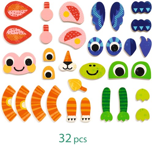 Djeco JEUX  EDUCATIFS BOIS - INZEBOX Zanimals - FSC 100%