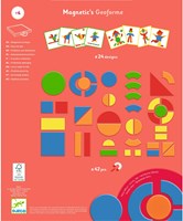 Djeco JEUX  EDUCATIFS BOIS - MAGNETIQUES BOIS Géoforme - FSC 100%