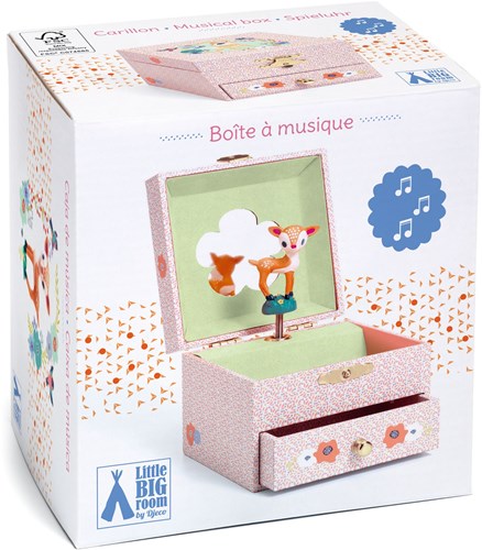 Djeco LITTLE BIG ROOM - BOÎTES A MUSIQUE Faon des bois - FSC MIX