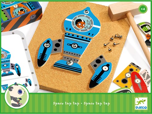 Djeco JEUX  EDUCATIFS BOIS - JEUX DE TAP TAP Tap tap space