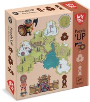 Djeco MONDE IMAGINAIRE - TINYLY Puzzl’Up Alric Barbarious-1 figurine + 9 pcs + 6 pcs - FSC MIX