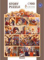 Djeco PUZZLES - STORY PUZZLES Le Roi Arthur - 100pcs - FSC MIX