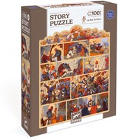 Djeco PUZZLES - STORY PUZZLES Le Roi Arthur - 100pcs - FSC MIX