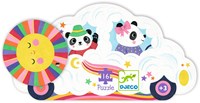 Djeco PUZZLES - PUZZLES SILHOUETTES Voiture nuage - 16 pcs - FSC MIX