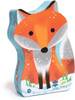 Djeco PUZZLES - PUZZLES SILHOUETTES Ginger, petit renard - 24 pcs - FSC MIX