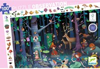 Djeco PUZZLES - PUZZLES OBSERVATION La forêt enchantée - 100 pcs - FSC MIX