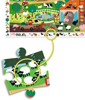 Djeco PUZZLES - PUZZLES OBSERVATION La ferme - 35 pcs - FSC MIX