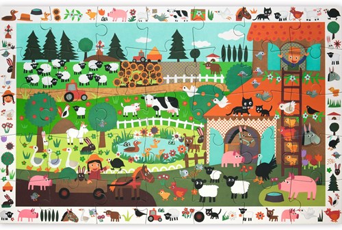 Djeco PUZZLES - PUZZLES OBSERVATION La ferme - 35 pcs - FSC MIX