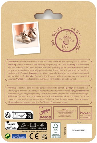 Djeco POMEA COLLECTION - COLLECTION VETEMENTS POMEA Chaussures doré
