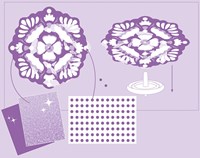 Djeco DO IT YOURSELF - MOSAÏQUES & STICKERS Flower Power - FSC MIX