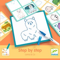 Djeco JEUX  EDUCATIFS - EDULUDO Step by Step Lama & Co - FSC MIX
