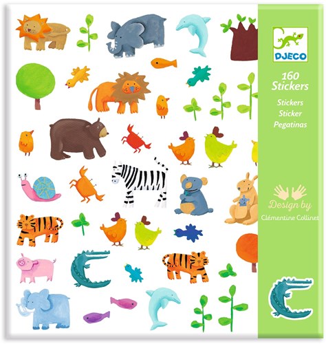 Djeco LES PETITS CADEAUX DES GRANDS - STICKERS Animaux - FSC MIX (PACKAGING)