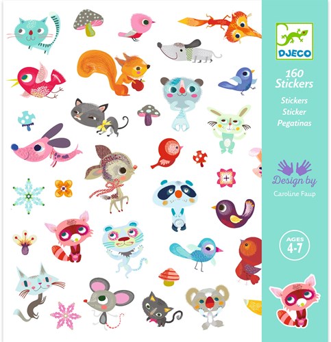 Djeco LES PETITS CADEAUX DES GRANDS - STICKERS Petits amis - FSC MIX (PACKAGING)