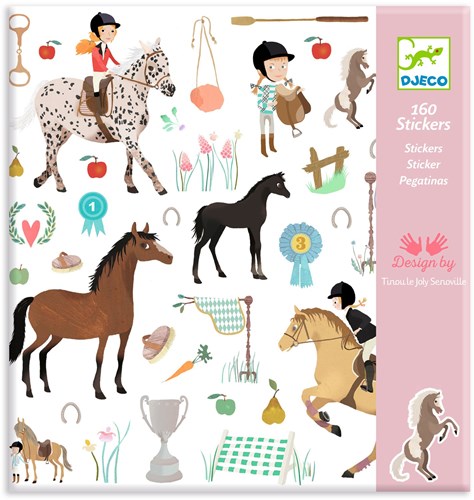 Djeco LES PETITS CADEAUX DES GRANDS - STICKERS Les chevaux - FSC MIX (PACKAGING)