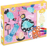 Djeco LES PETITS - COLORIAGE Piou piou & co - FSC MIX