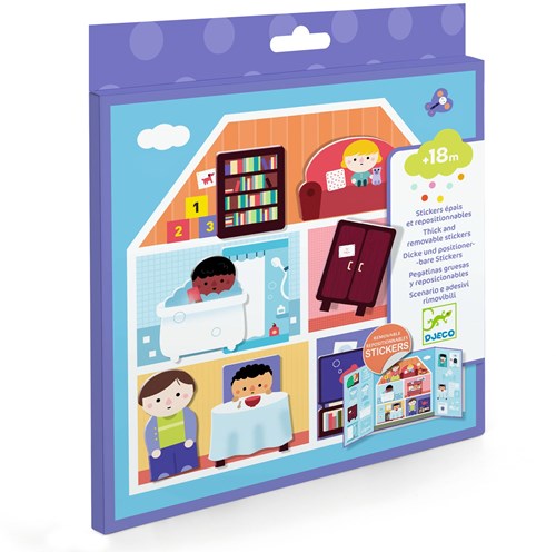 Djeco LES PETITS CADEAUX DES PETITS - STICKERS La maison - FSC MIX (PACKAGING)