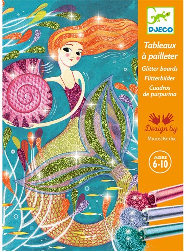 Djeco LES PLUS GRANDS - TABLEAUX A PAILLETTER La lumière des sirènes - FSC MIX