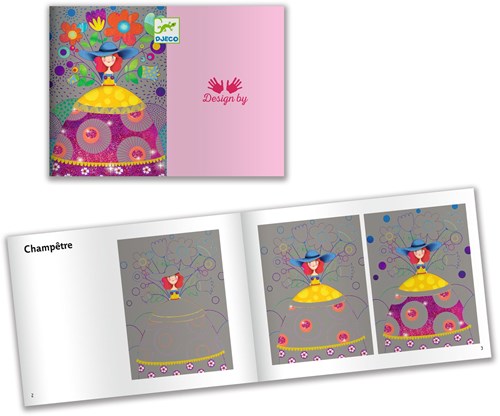 Djeco LES PETITS CADEAUX DES GRANDS - CARTES A GRATTER Le bal des coquettes - FSC MIX