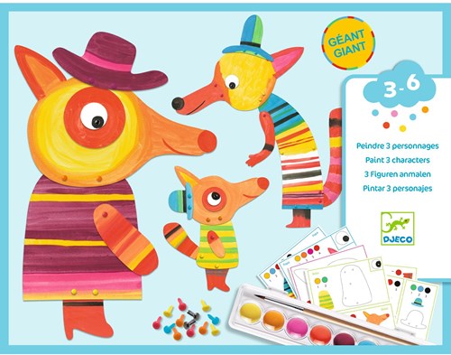Djeco LES PETITS - PEINTURE La famille renard - FSC MIX