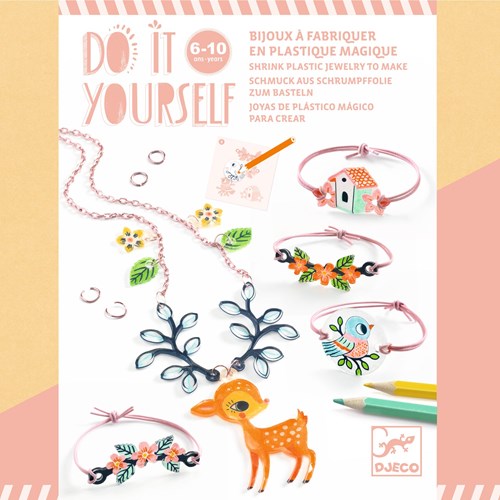 Djeco DO IT YOURSELF - PLASTIQUE MAGIQUE Le faon et l'oiseau - FSC MIX (PACKAGING)