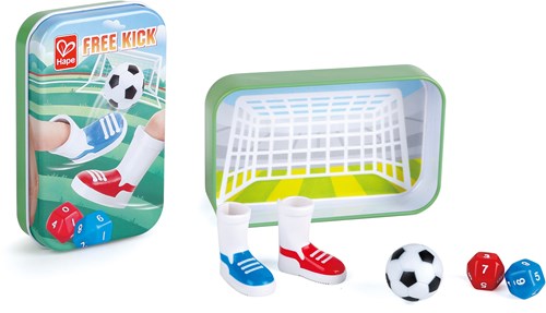 Hape juego de fútbol Free Kick set de madera 4 piezas-2