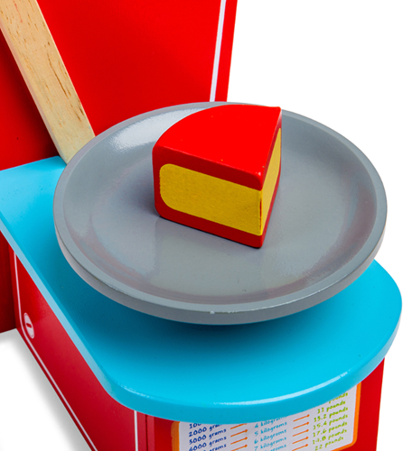 BigJigs juguete de madera queso Edam - queso de juguete para niños-2