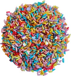 Grennn arroz sensorial para jugar candy mix 750 gramos