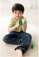 Eduplay pelota de masaje juguete sensorial verde - set de 6 piezas-3